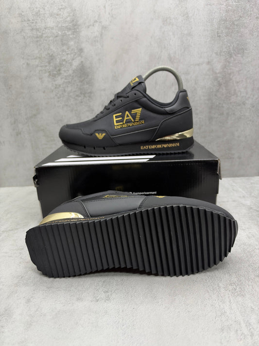 Zapatilla EA7 BLACK/GOLD ⚫️💛 UNIDADES LIMITADAS 🔥 ALTA CALIDAD G5 ✅ NUEVO MODELO 2026 🤯 CORRE QUE VUELAN ⚡️