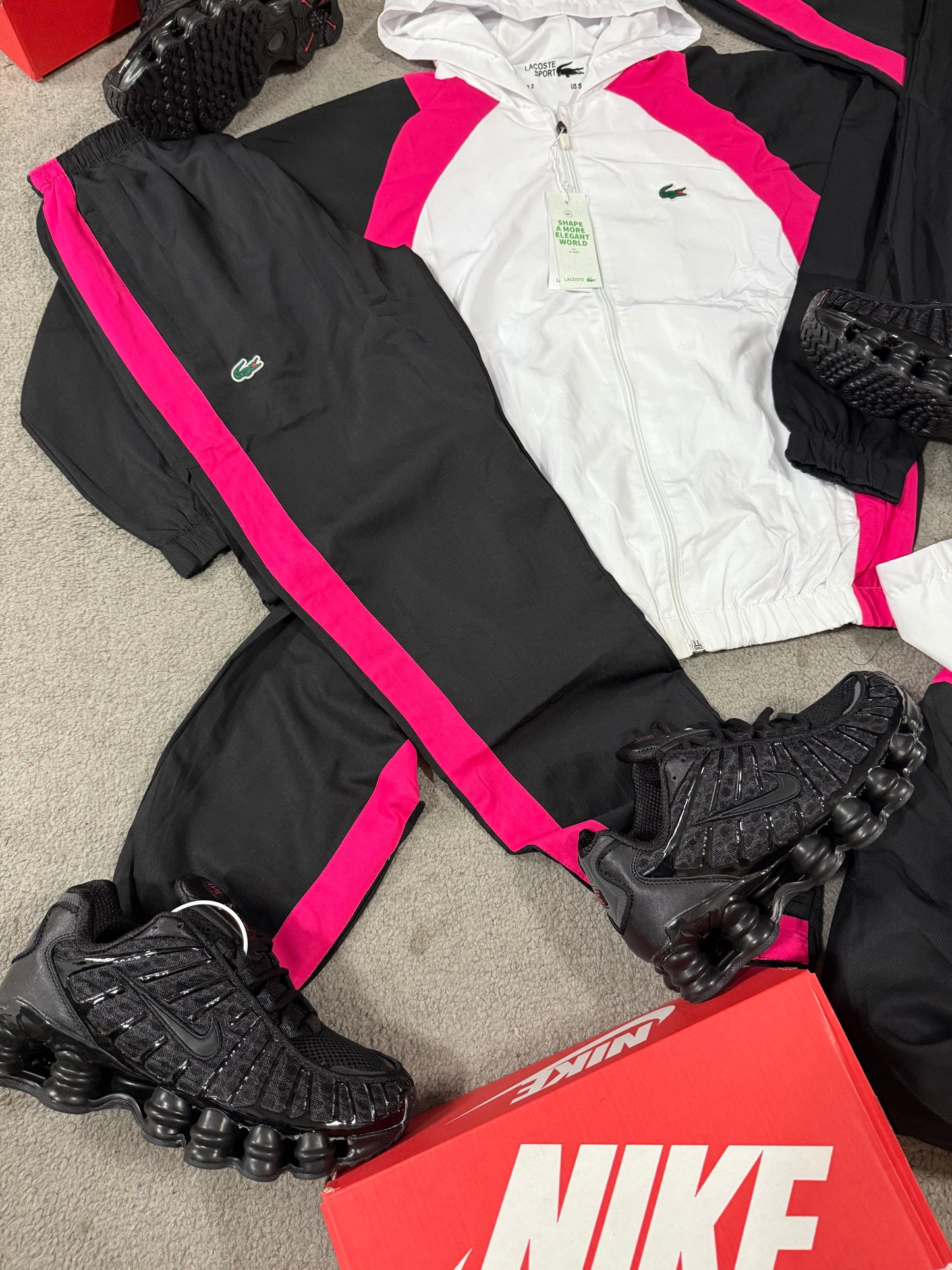 SUPER PACK 🔥 NIKE SHOX + CHANDAL LACOSTE ‼️ UNIDADES LIMITADAS 😍 HIGH QUALITY 1.1 ✅