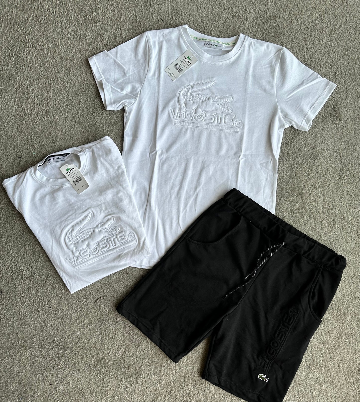 Conjunto Verão Lacoste 🐊⚪️⚫️