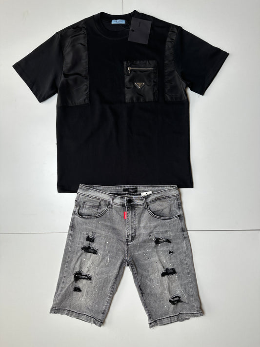 SÚPER PACK 🔥 VAQUEROS DSQUARED + CAMISETA PRADA ‼️ OFERTA LIMITADA ✅ ALTA CALIDAD G5 🔝