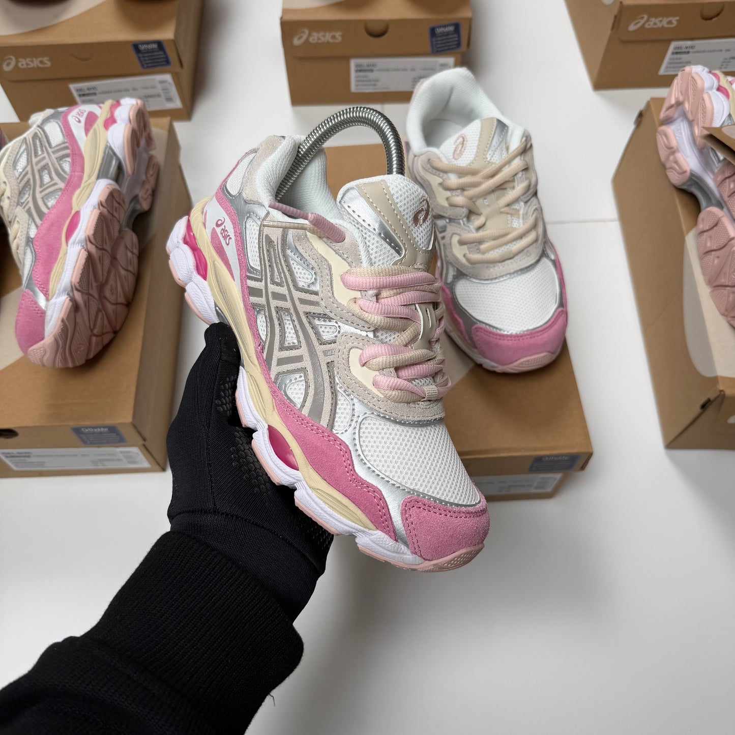 ASICS GEL NYC 2026 🔥 HIGH QUALITY 1.1 🥵 BABY PINK 💕💕 DOBLE CORDÓN 🔝