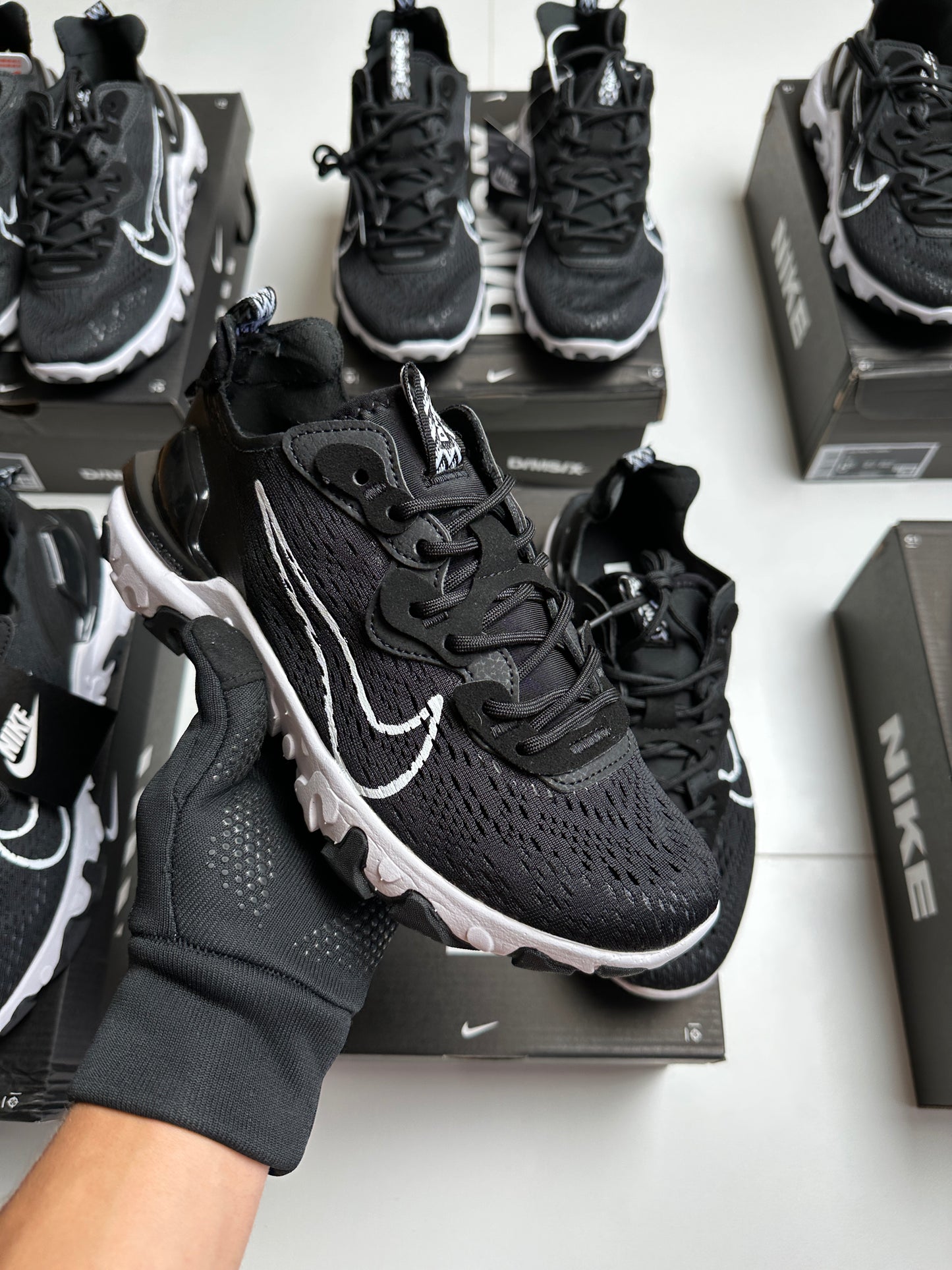 NIKE REACT VISION MX BLACK/WHITE 🖤 ⚪️ ALTA CALIDAD 🔥 UNIDADES LIMITADAS ‼️