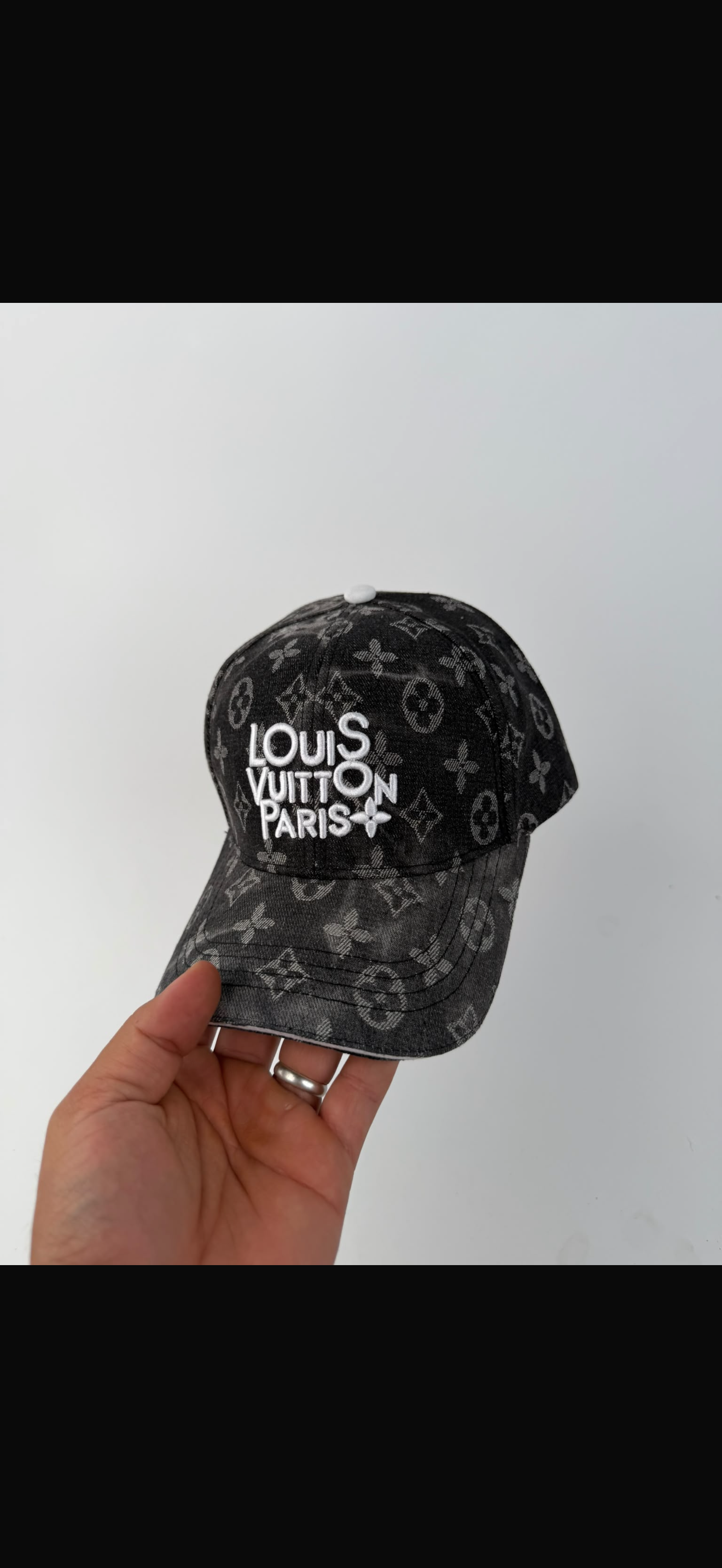 🔥 GORRA LOUIS VUITTON BLACK DENIM ✅ CALIDAD PREMIUM ‼️ UNIDADES LIMITADAS