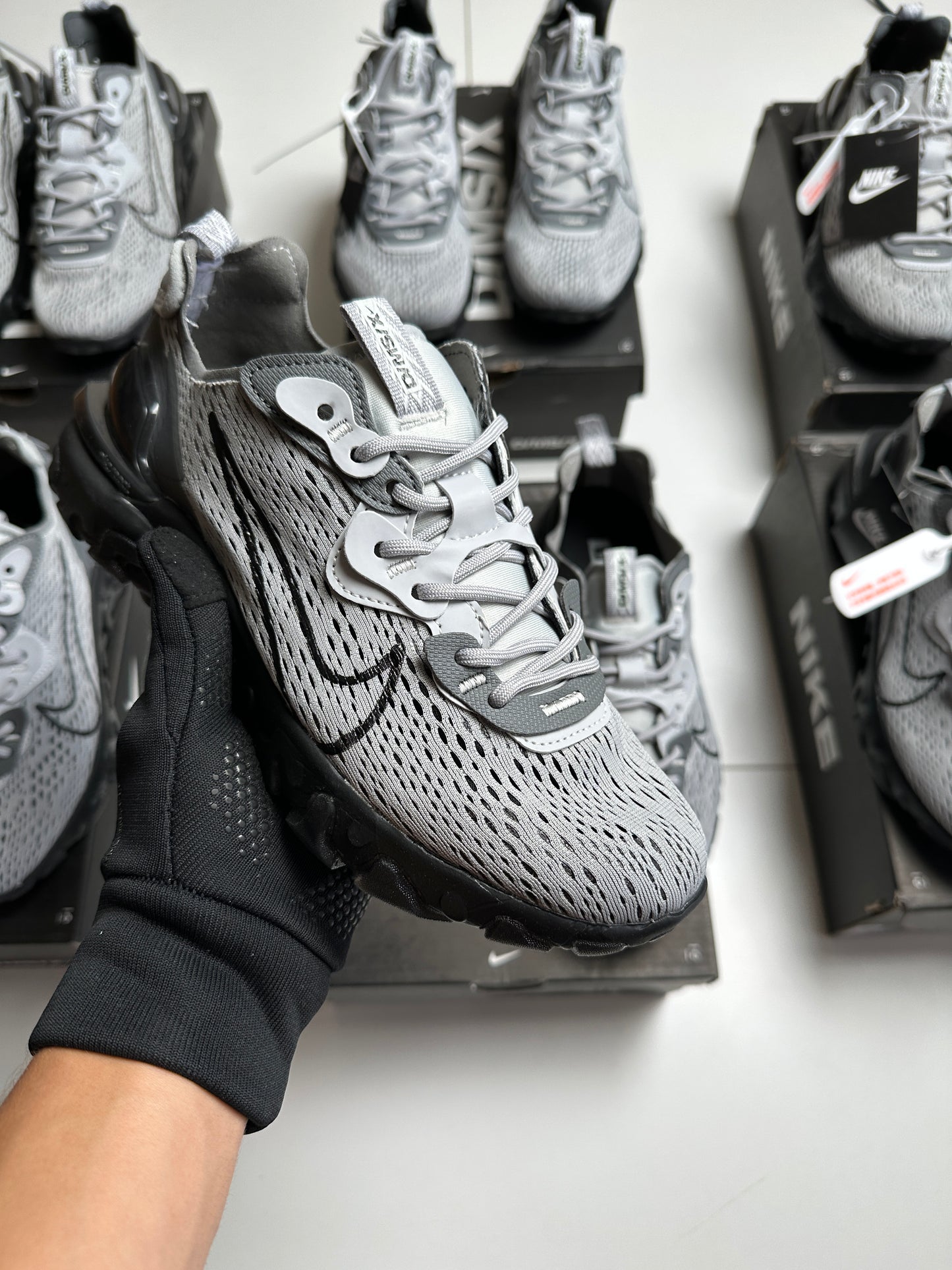 NIKE REACT VISION MX GREY/BLACK ⚫️🩶 UNIDADES LIMITADAS ‼️ CALIDAD AAA+ ✅