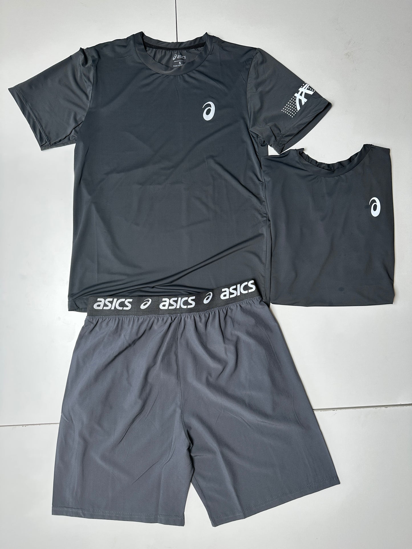 CONJUNTO VERANO ASICS BLACK🔥ALTA CALIDAD G5 ✅ UNIDADES LIMITADAS ‼️