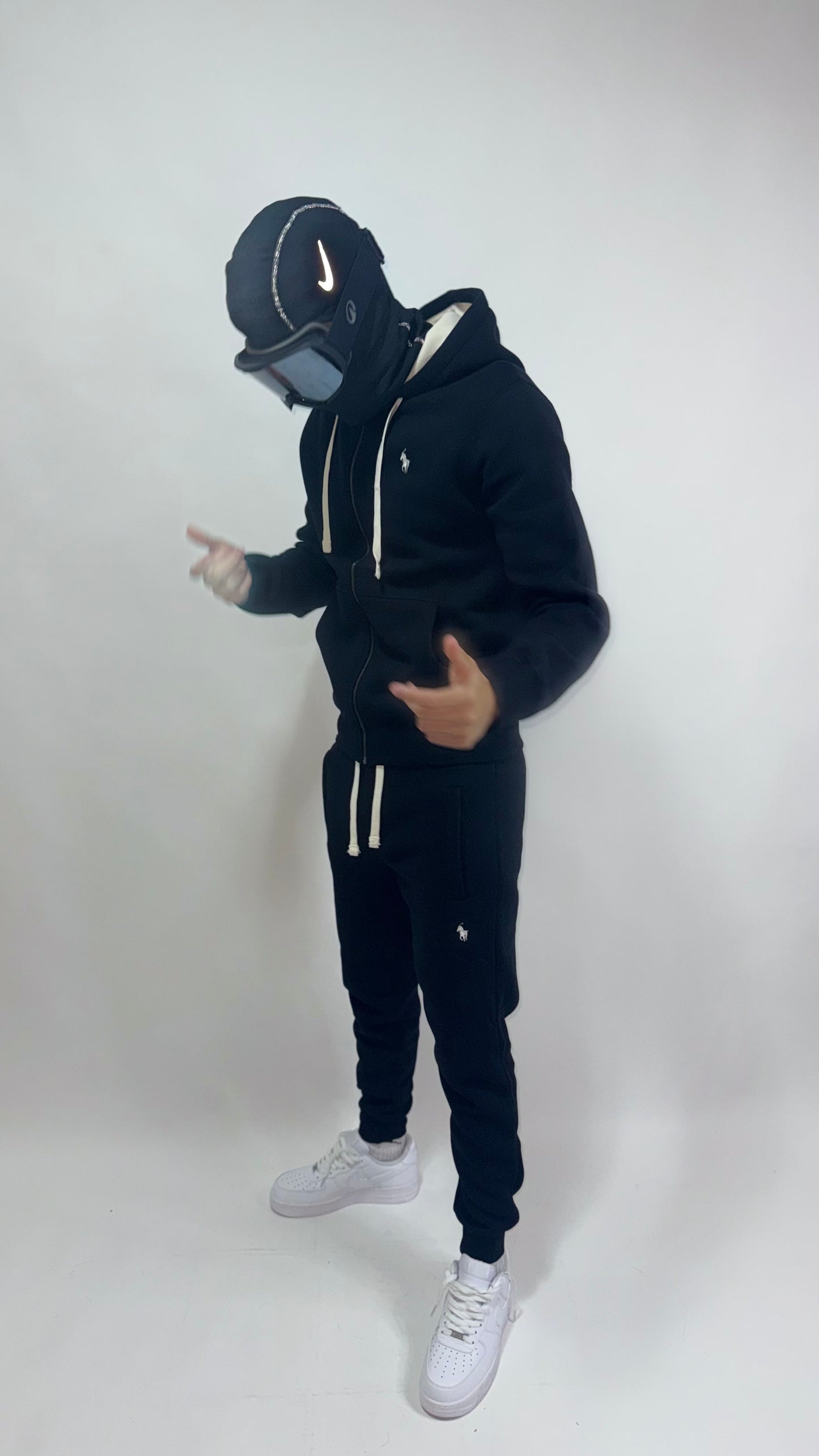 CHANDAL POLO RALPH LAUREN ALL BLACK ⚫️ HIGH QUALITY 1.1 🔥