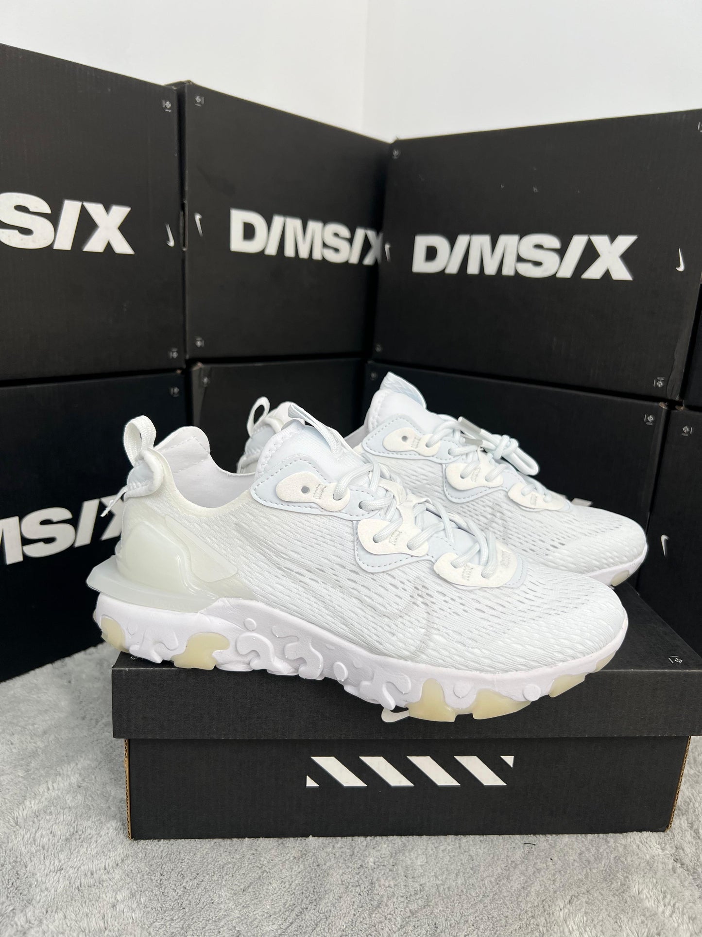 NIKE REACT VISION MX ALL WHITE 🤍🤍🤍
