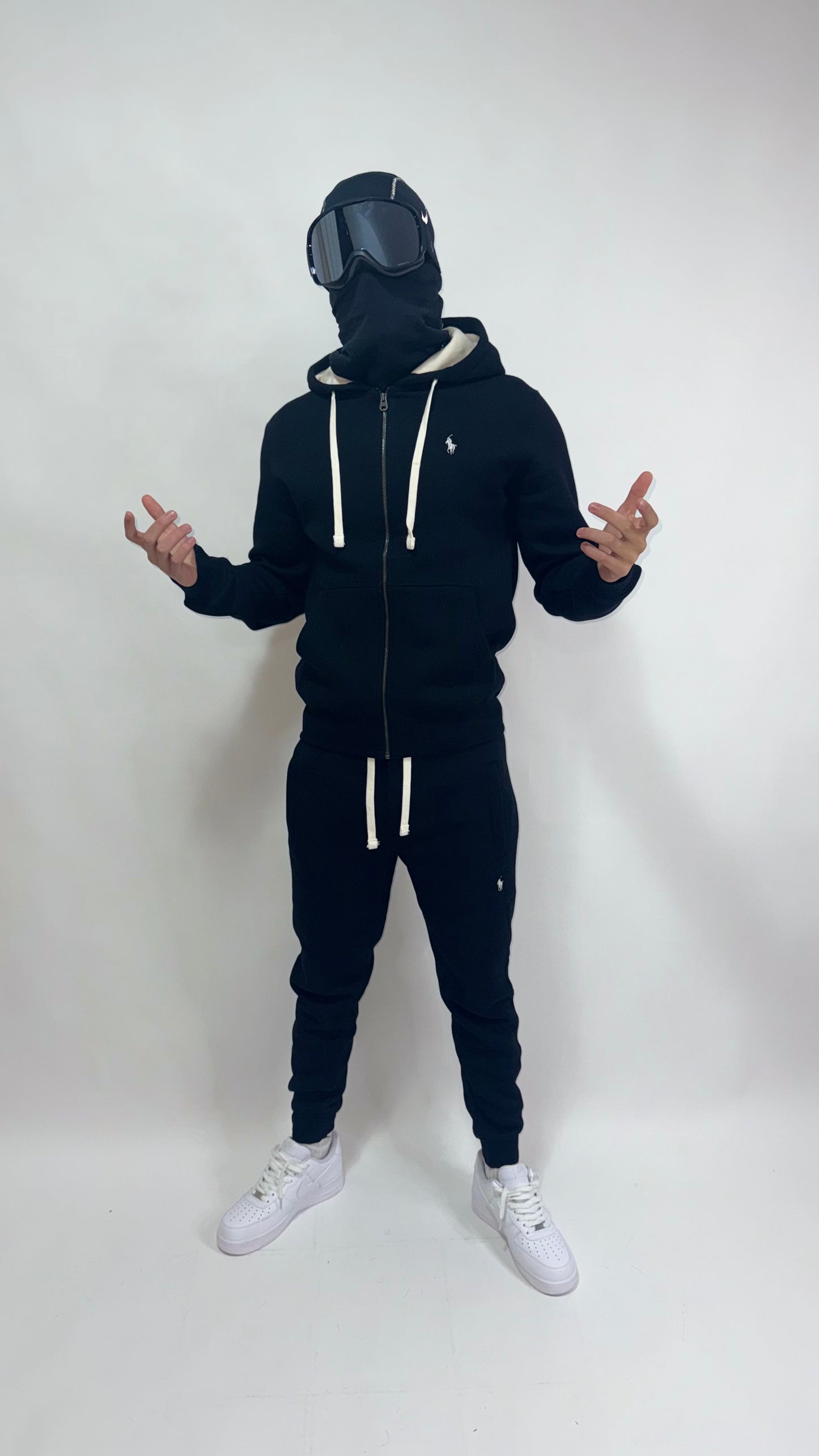 CHANDAL POLO RALPH LAUREN ALL BLACK ⚫️ HIGH QUALITY 1.1 🔥