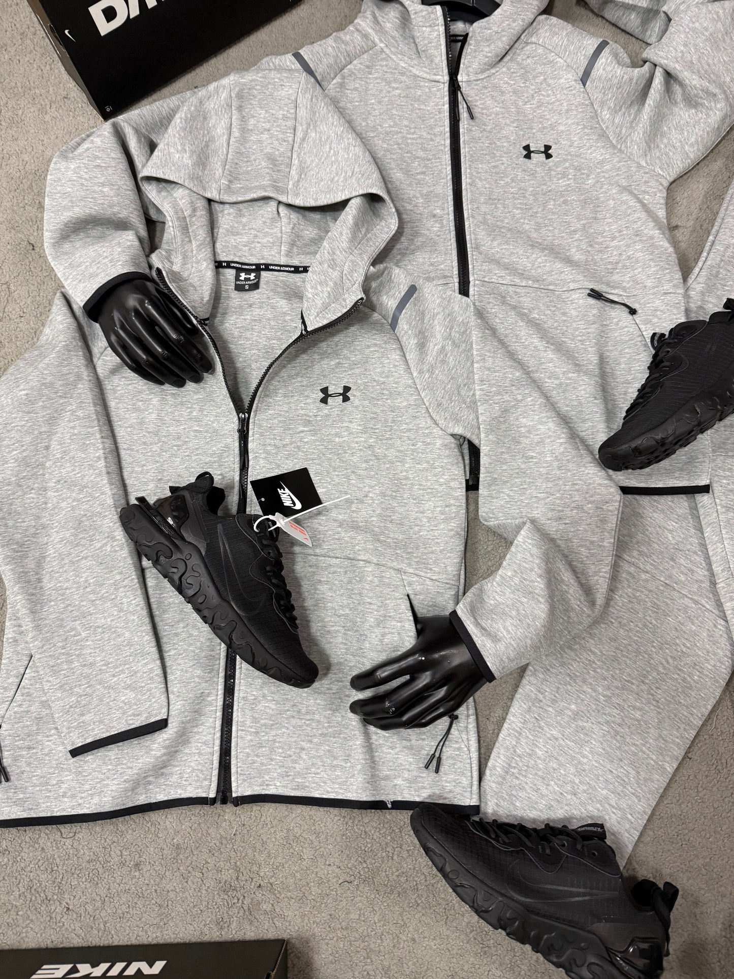 SUPER PACK 2026 🔥 CHANDAL UNDER ARMOUR + NIKE REACT ALL BLACK ‼️ CALIDAD G5 ✅ UNIDADES LIMITADAS 🥵