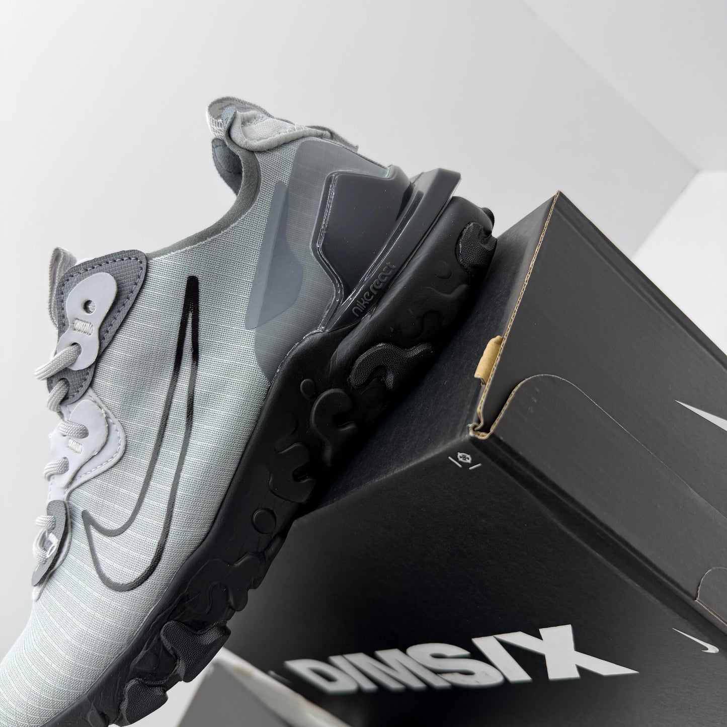 NIKE REACT VISION MX GREY/BLACK ⚫️🩶 UNIDADES LIMITADAS ‼️ CALIDAD AAA+ ✅