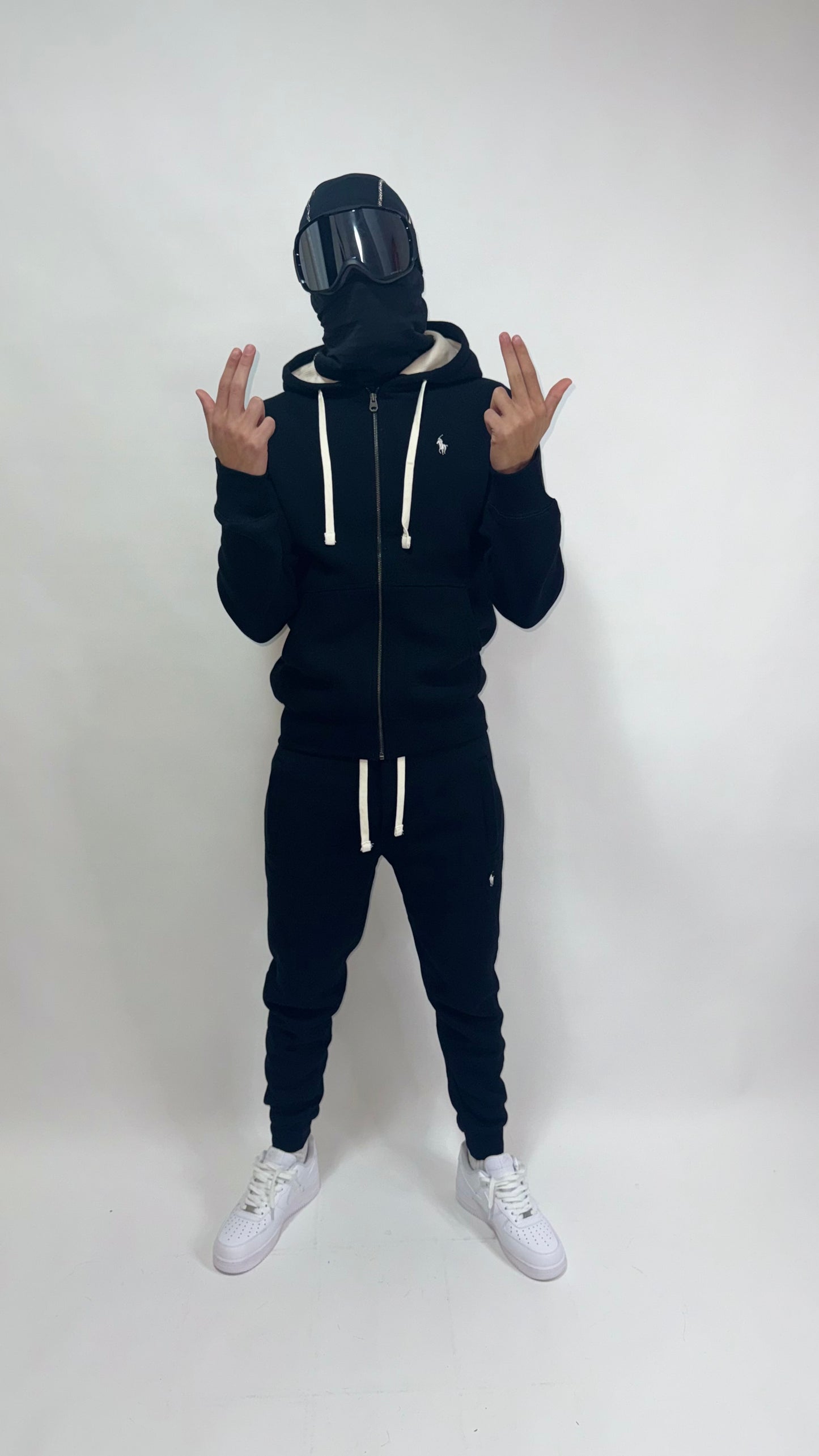 CHANDAL POLO RALPH LAUREN ALL BLACK ⚫️ HIGH QUALITY 1.1 🔥