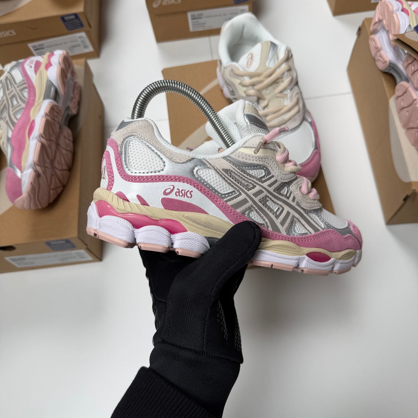 ASICS GEL NYC 2026 🔥 HIGH QUALITY 1.1 🥵 BABY PINK 💕💕 DOBLE CORDÓN 🔝