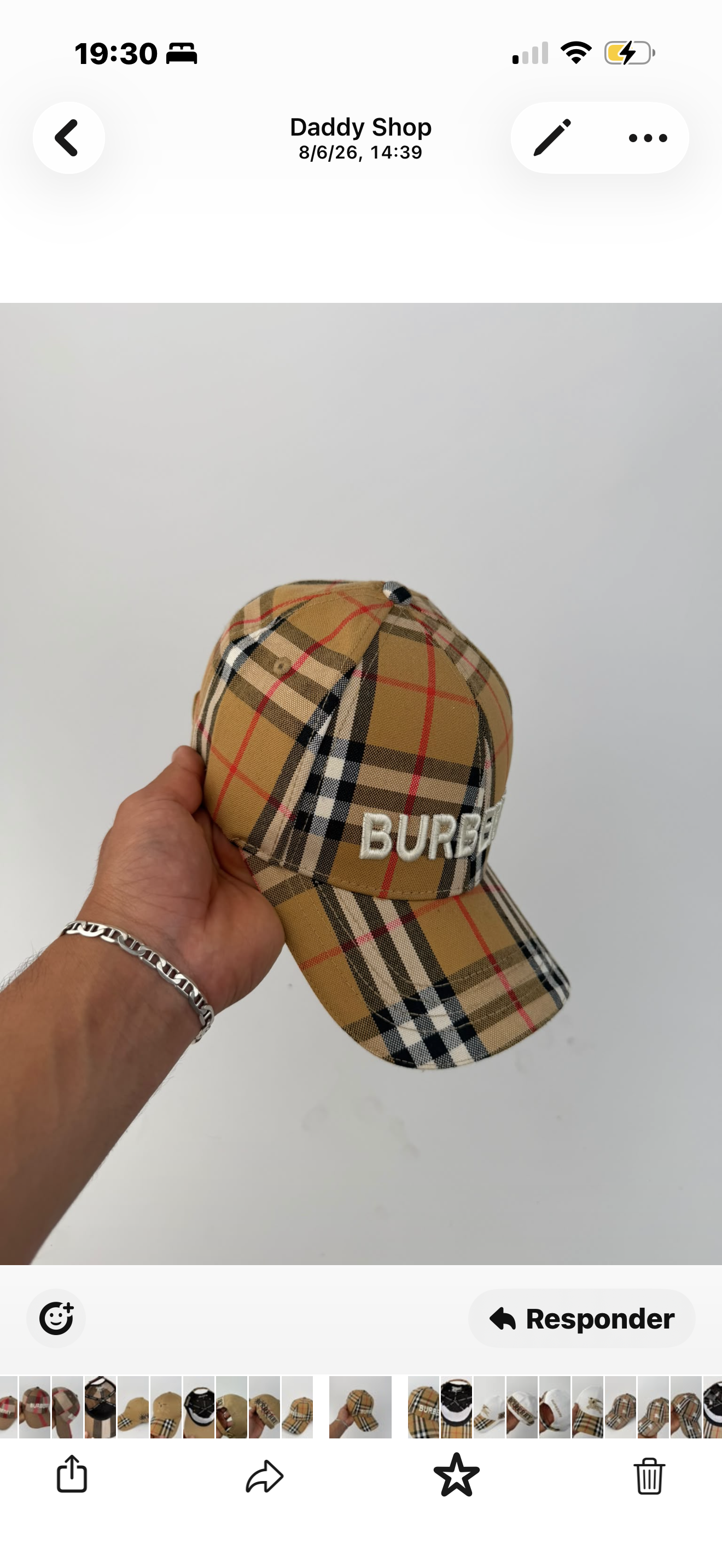 🔥 GORRA BURBERRY VINTAGE CHECK ✅ CALIDAD PREMIUM ‼️ UNIDADES LIMITADAS