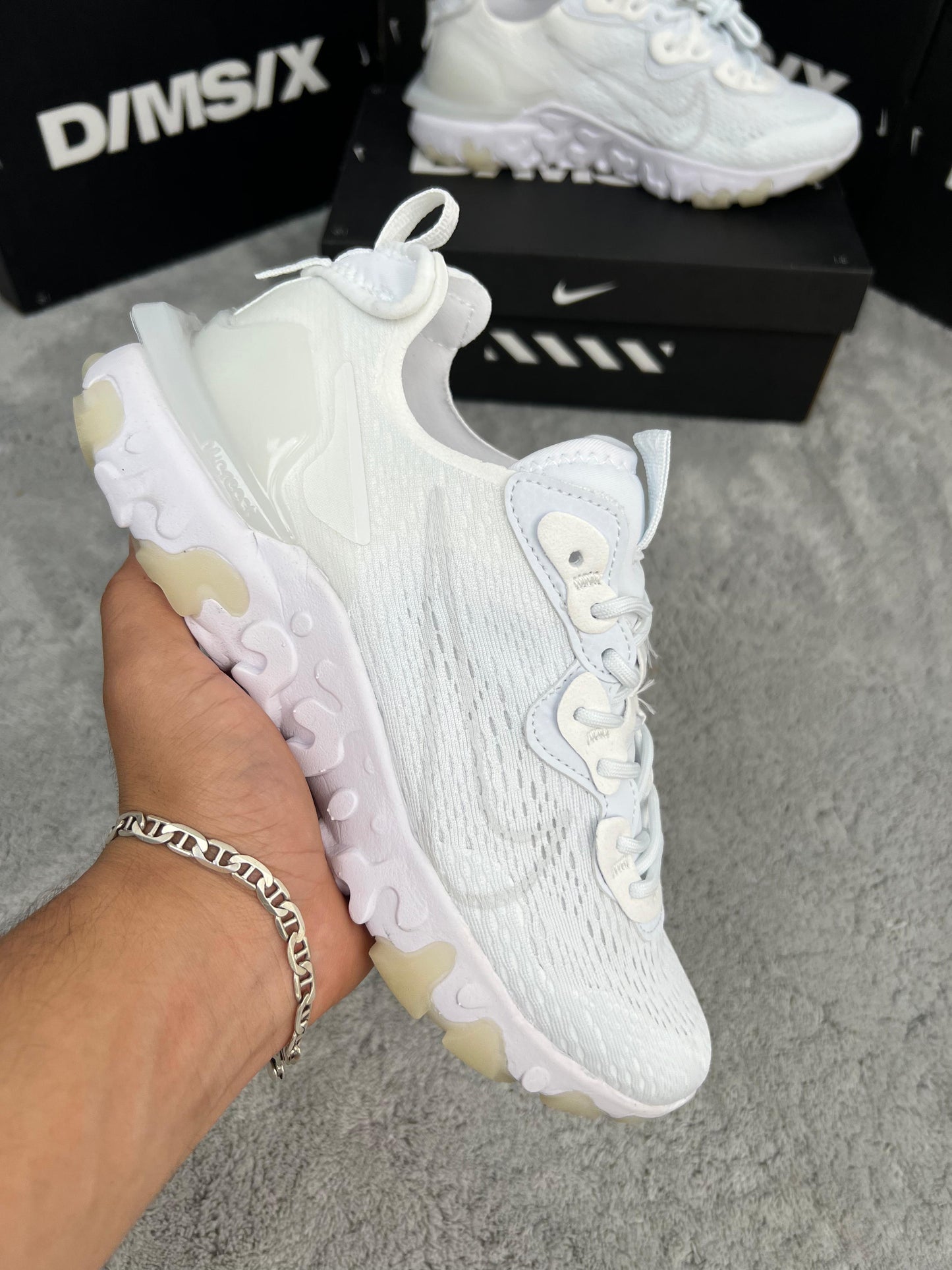 NIKE REACT VISION MX ALL WHITE 🤍🤍🤍