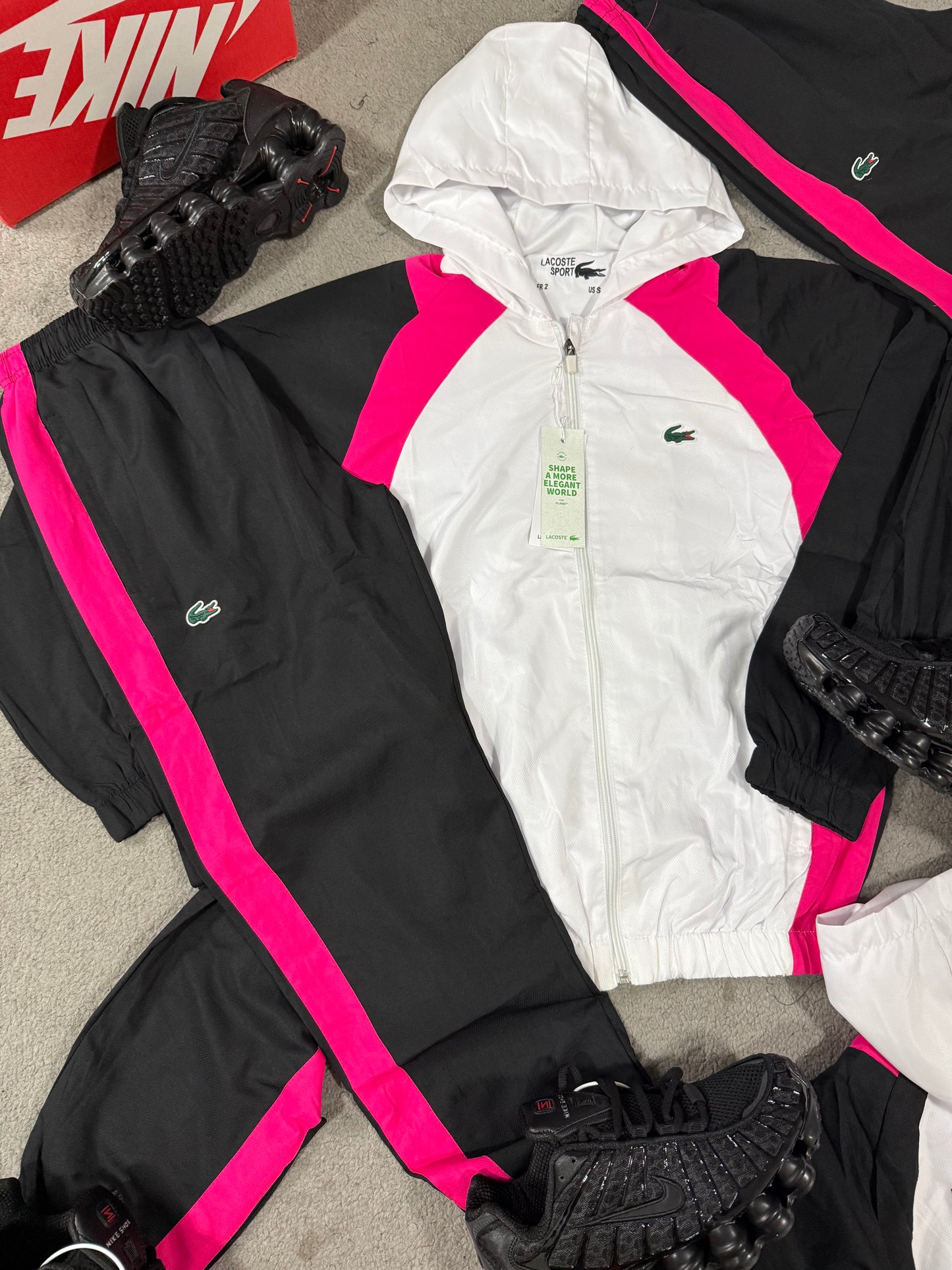 SUPER PACK 🔥 NIKE SHOX + CHANDAL LACOSTE ‼️ UNIDADES LIMITADAS 😍 HIGH QUALITY 1.1 ✅