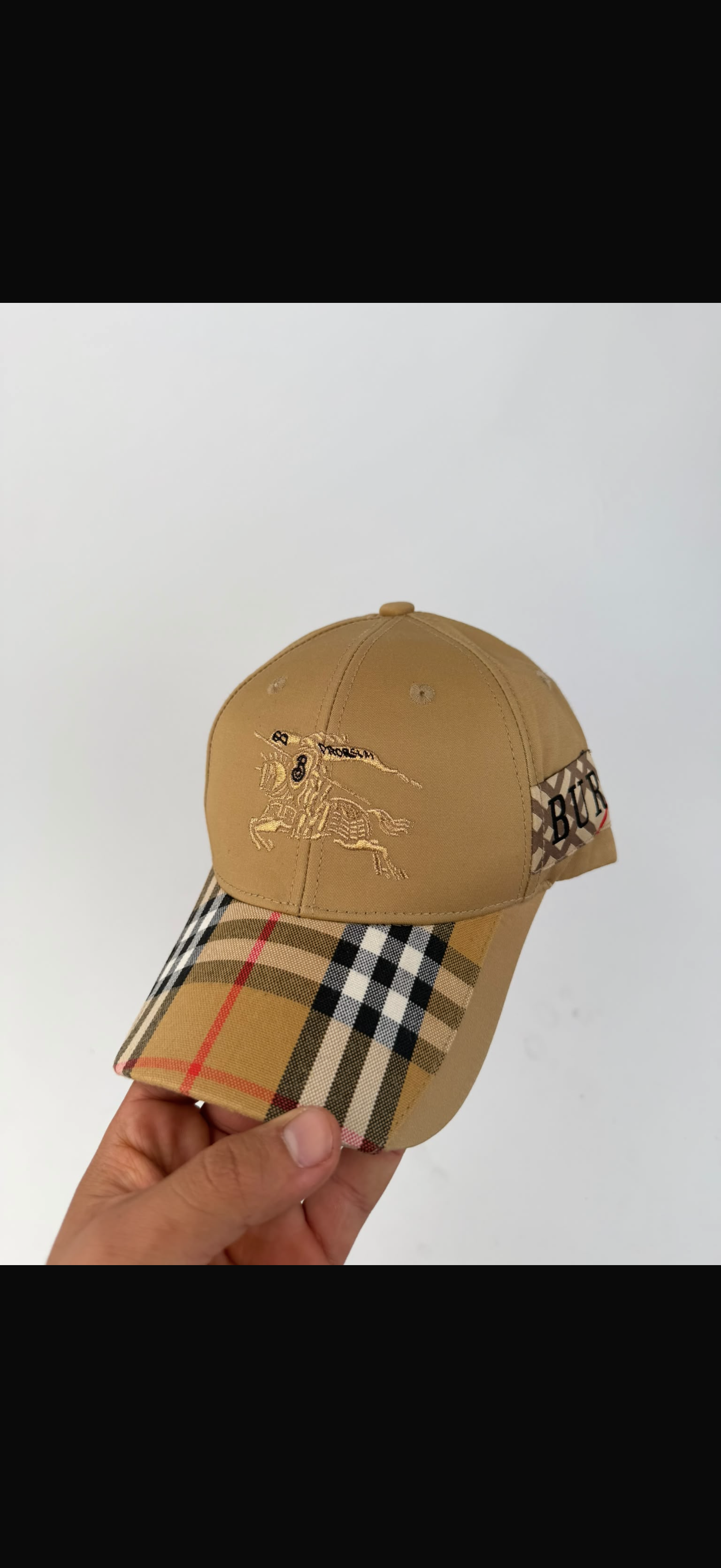 🔥 GORRA BURBERRY EKD BEIGE ✅ CALIDAD PREMIUM ‼️ UNIDADES LIMITADAS
