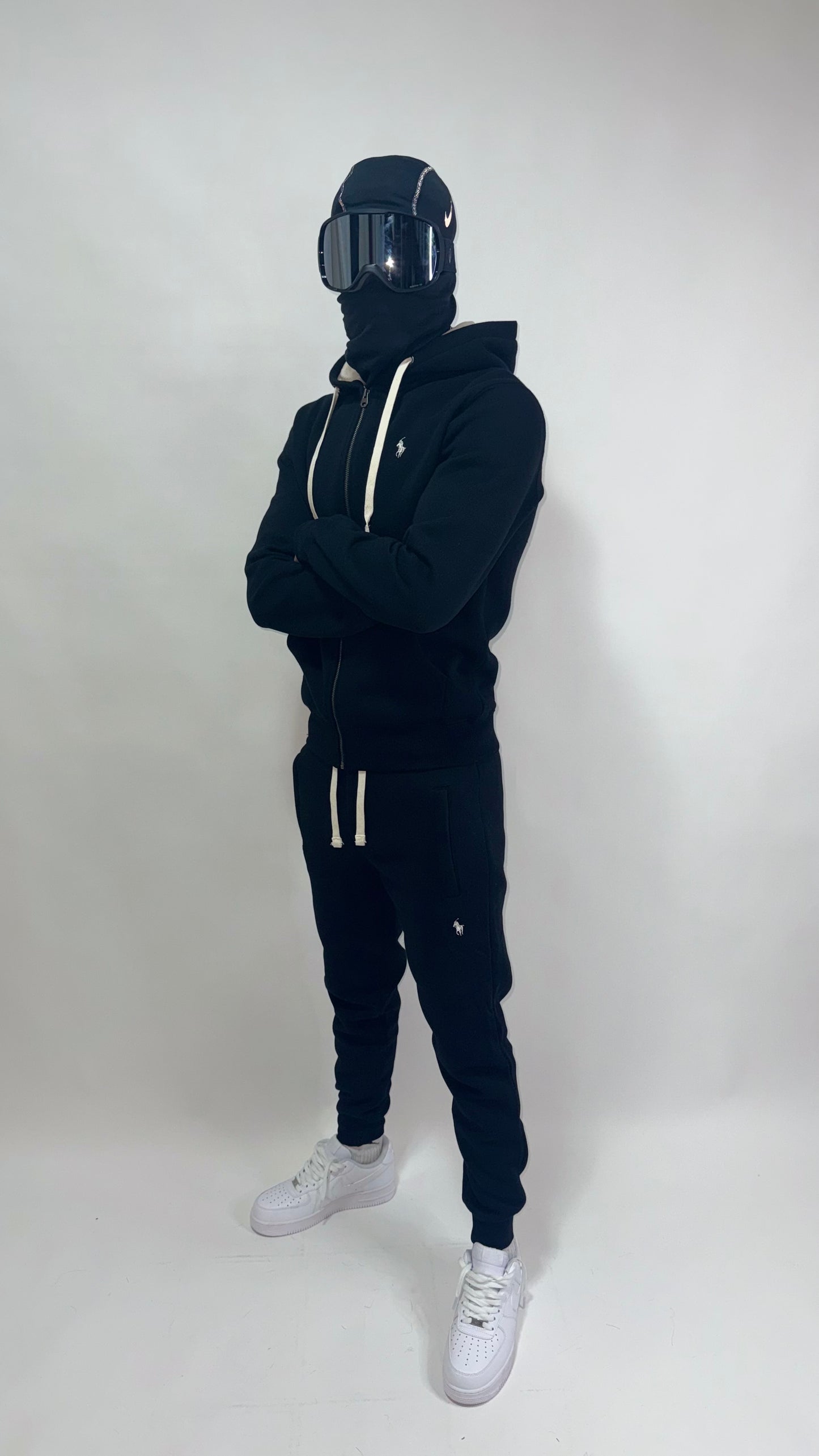 CHANDAL POLO RALPH LAUREN ALL BLACK ⚫️ HIGH QUALITY 1.1 🔥