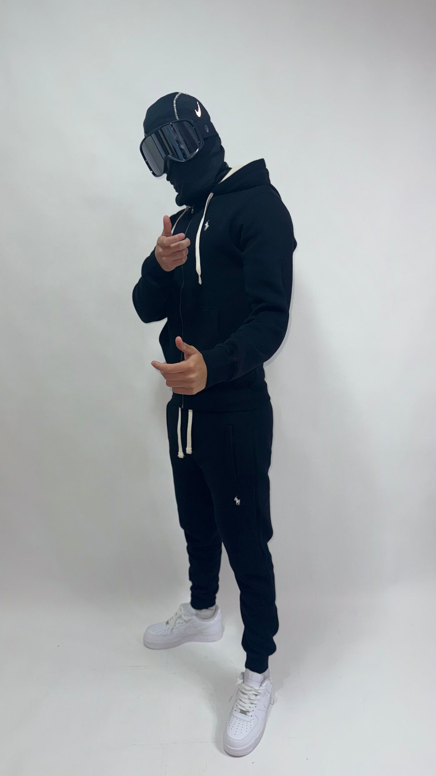 CHANDAL POLO RALPH LAUREN ALL BLACK ⚫️ HIGH QUALITY 1.1 🔥