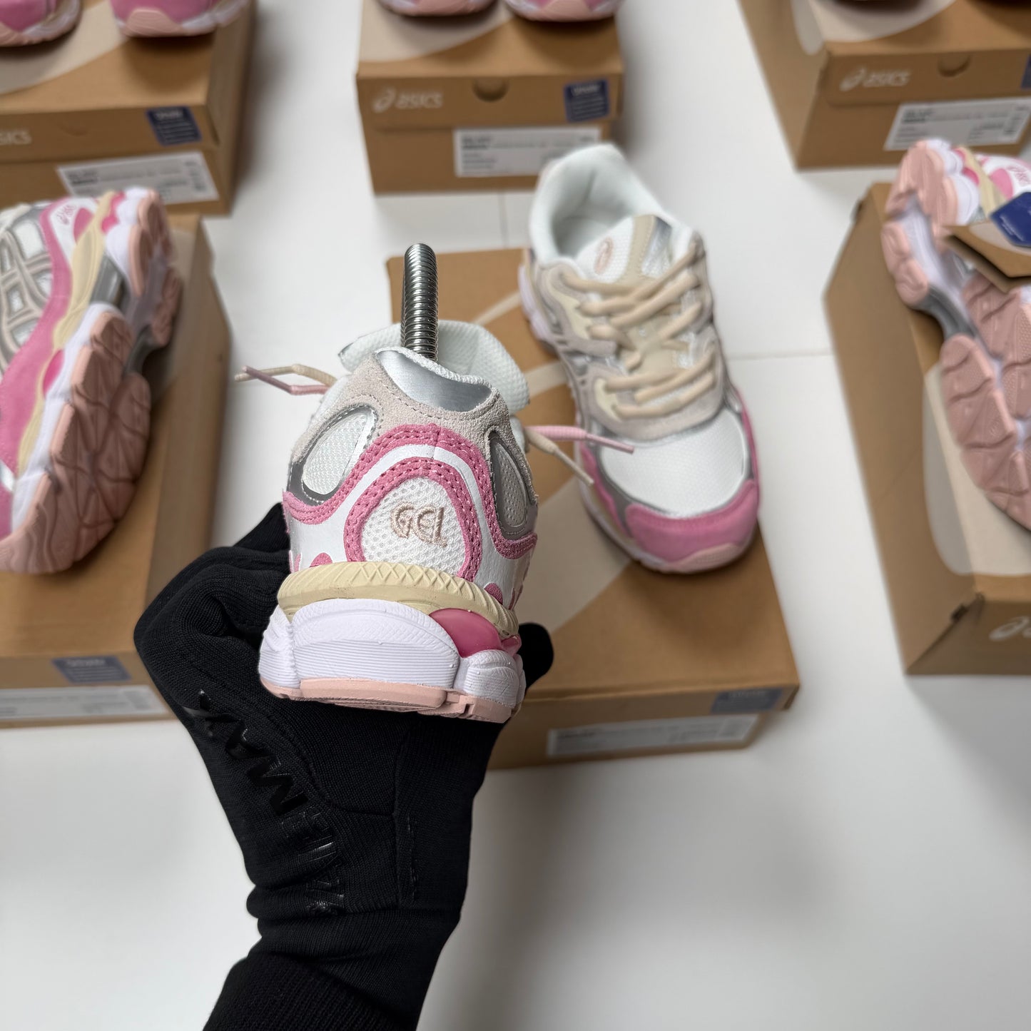 ASICS GEL NYC 2026 🔥 HIGH QUALITY 1.1 🥵 BABY PINK 💕💕 DOBLE CORDÓN 🔝