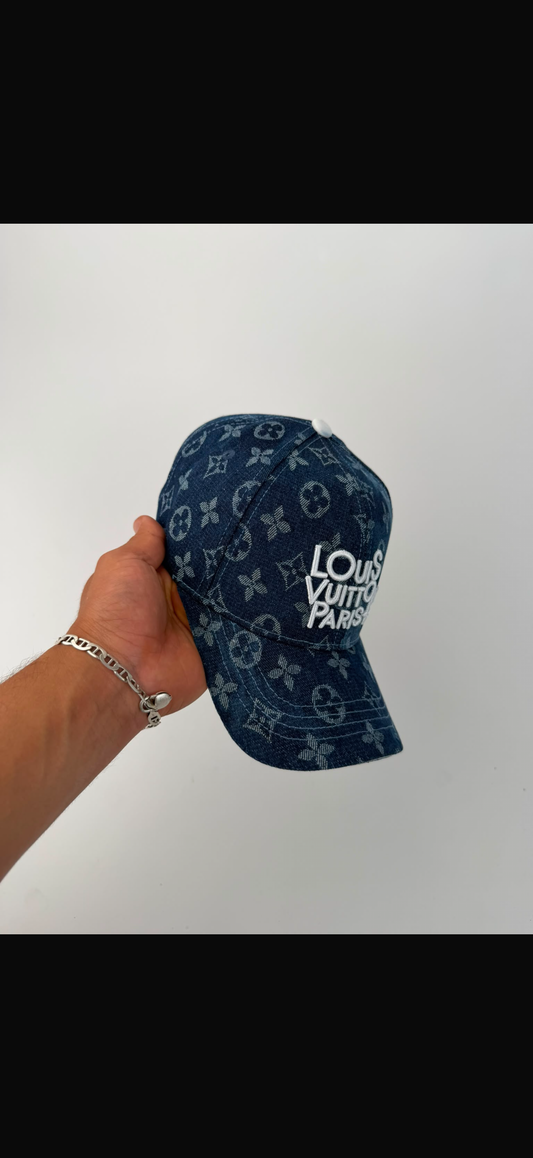 🔥 GORRA LOUIS VUITTON BLUE DENIM ✅ CALIDAD PREMIUM ‼️ UNIDADES LIMITADAS