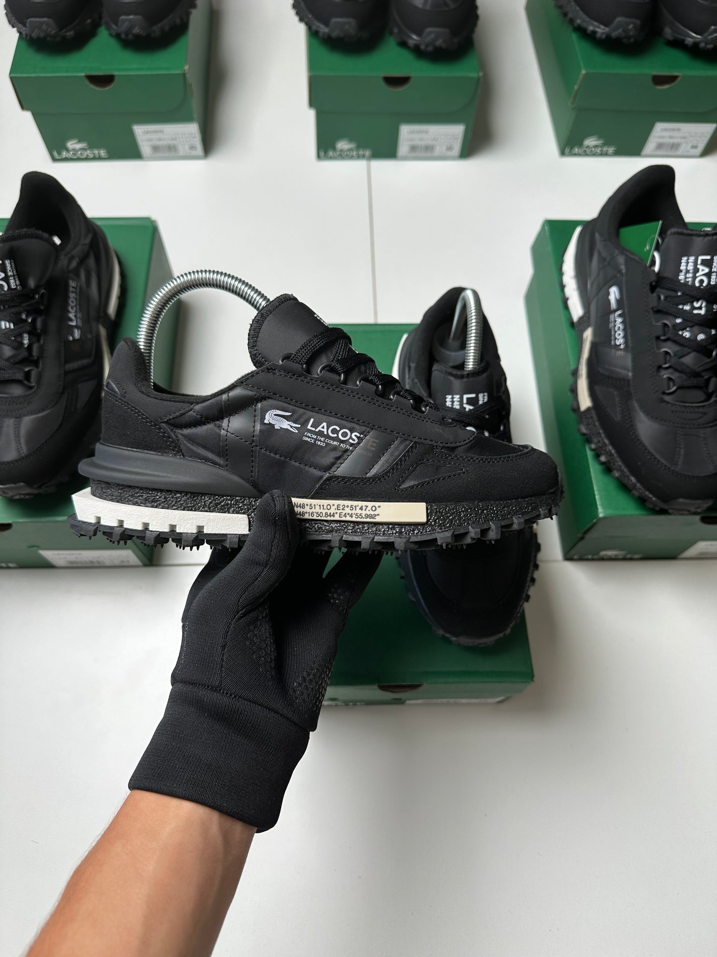 Zapatilla Lacoste Élite Active Black & White