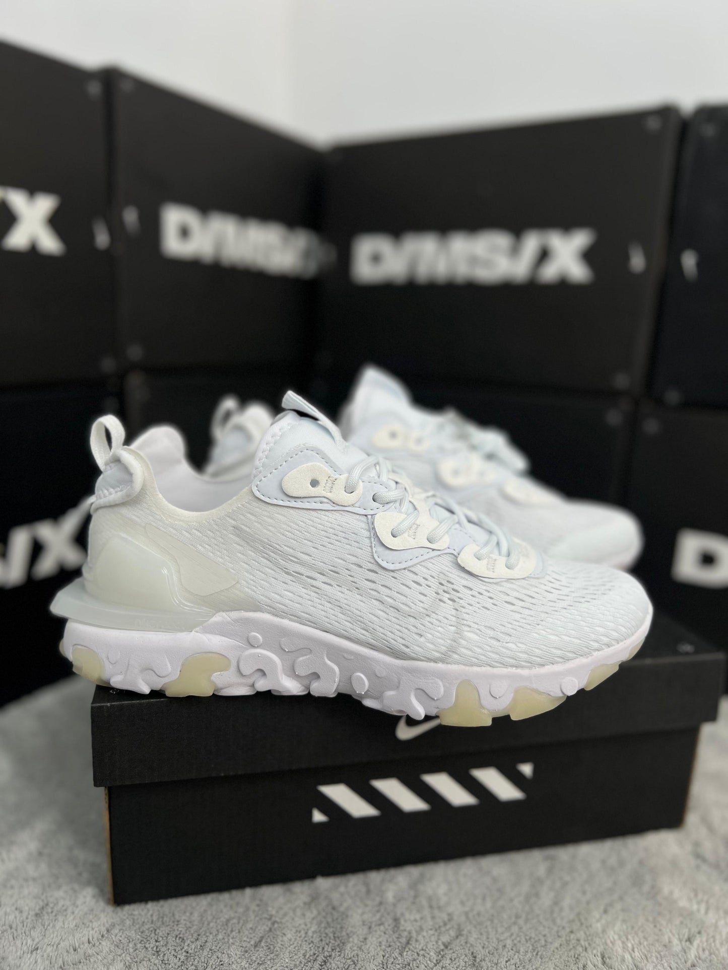 NIKE REACT VISION MX ALL WHITE 🤍🤍🤍