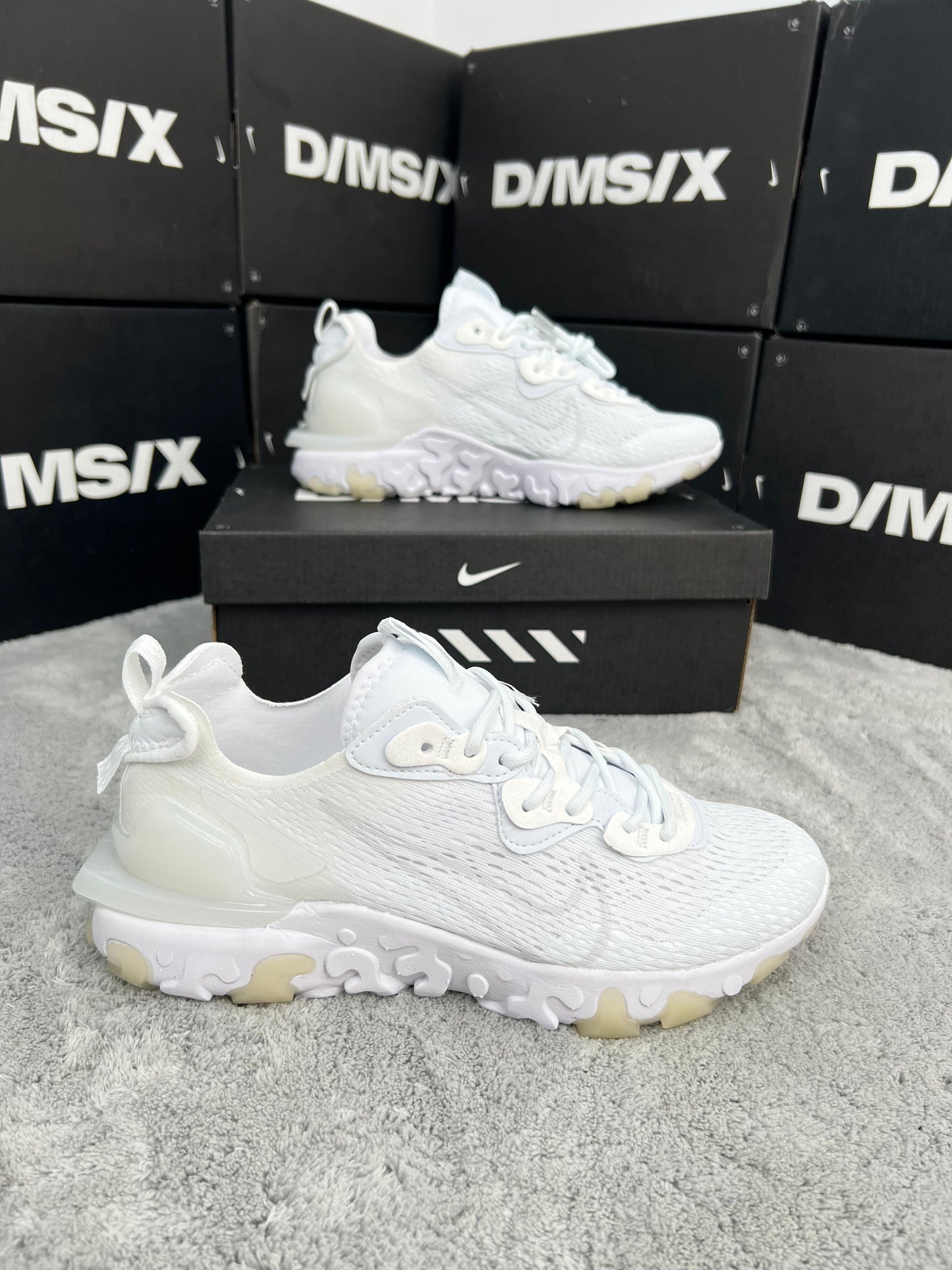NIKE REACT VISION MX ALL WHITE 🤍🤍🤍