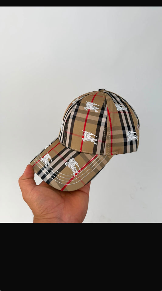 🔥 GORRA BURBERRY ALL-OVER EKD VINTAGE CHECK ✅ CALIDAD PREMIUM ‼️ UNIDADES LIMITADAS
