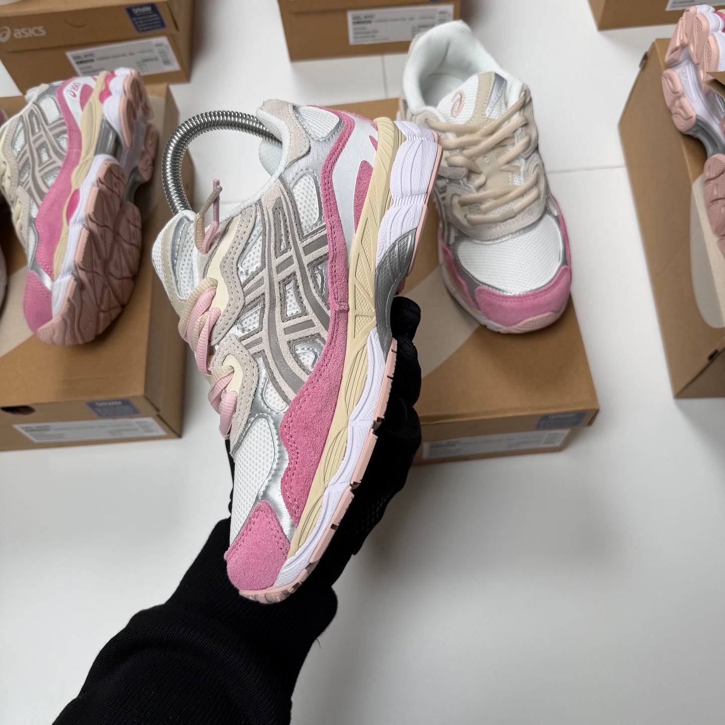ASICS GEL NYC 2026 🔥 HIGH QUALITY 1.1 🥵 BABY PINK 💕💕 DOBLE CORDÓN 🔝