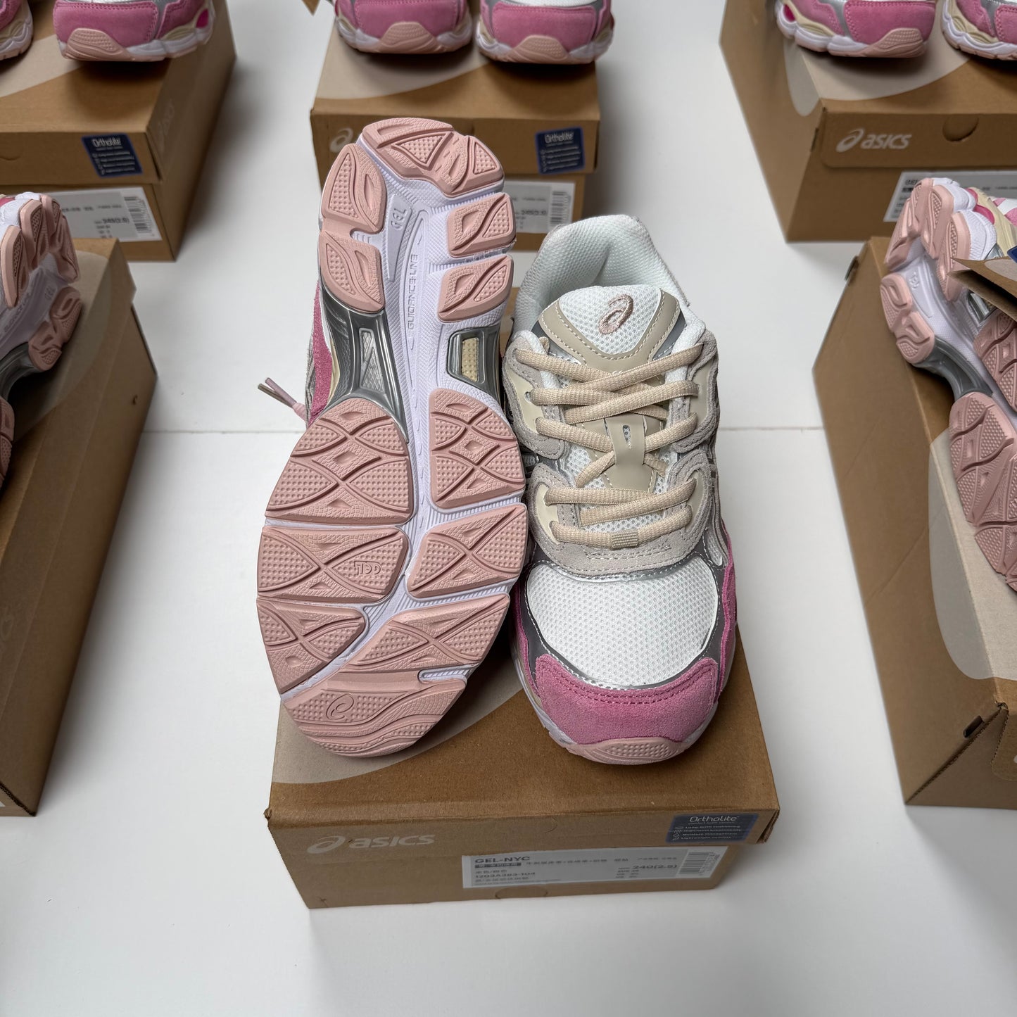 ASICS GEL NYC 2026 🔥 HIGH QUALITY 1.1 🥵 BABY PINK 💕💕 DOBLE CORDÓN 🔝