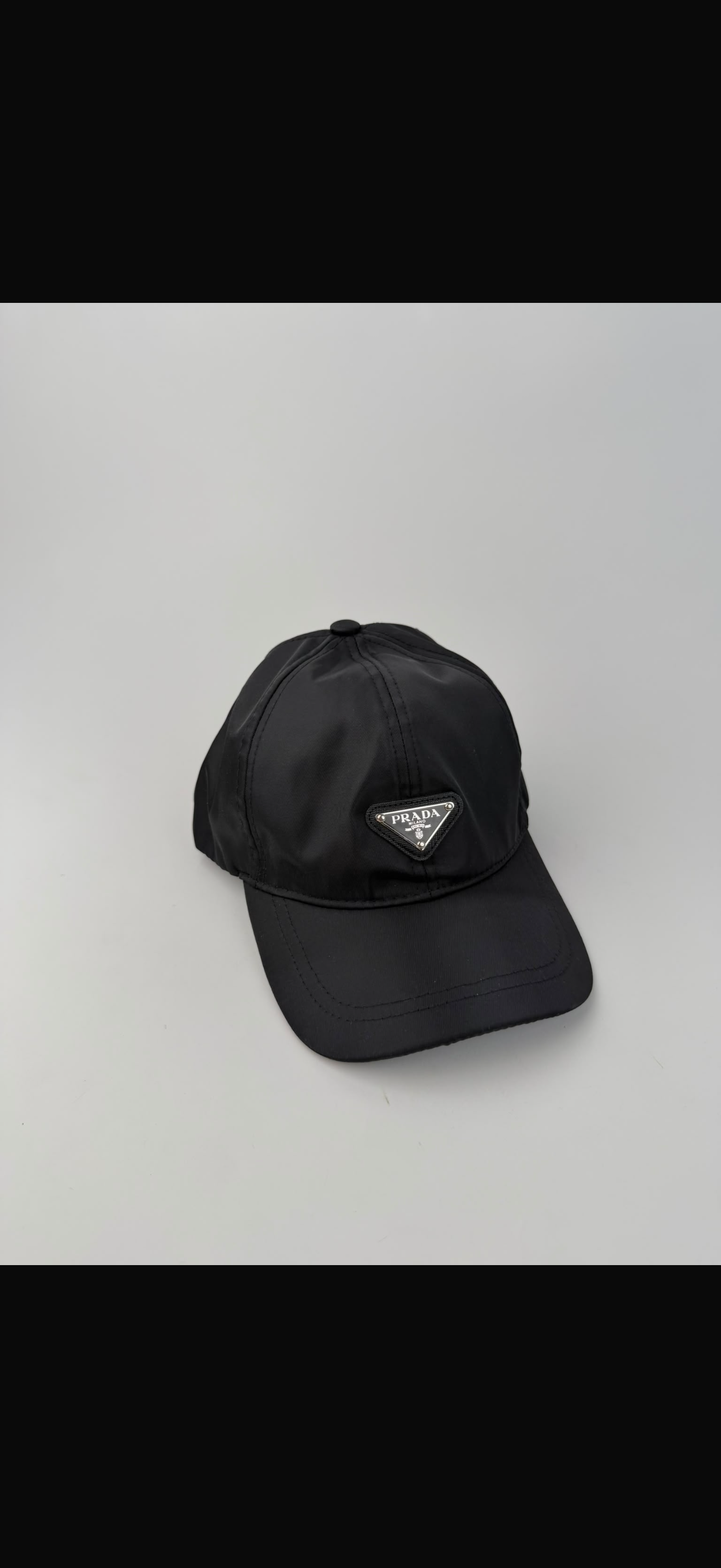 🔥 GORRA PRADA NYLON BLACK ✅ CALIDAD PREMIUM ‼️ UNIDADES LIMITADAS