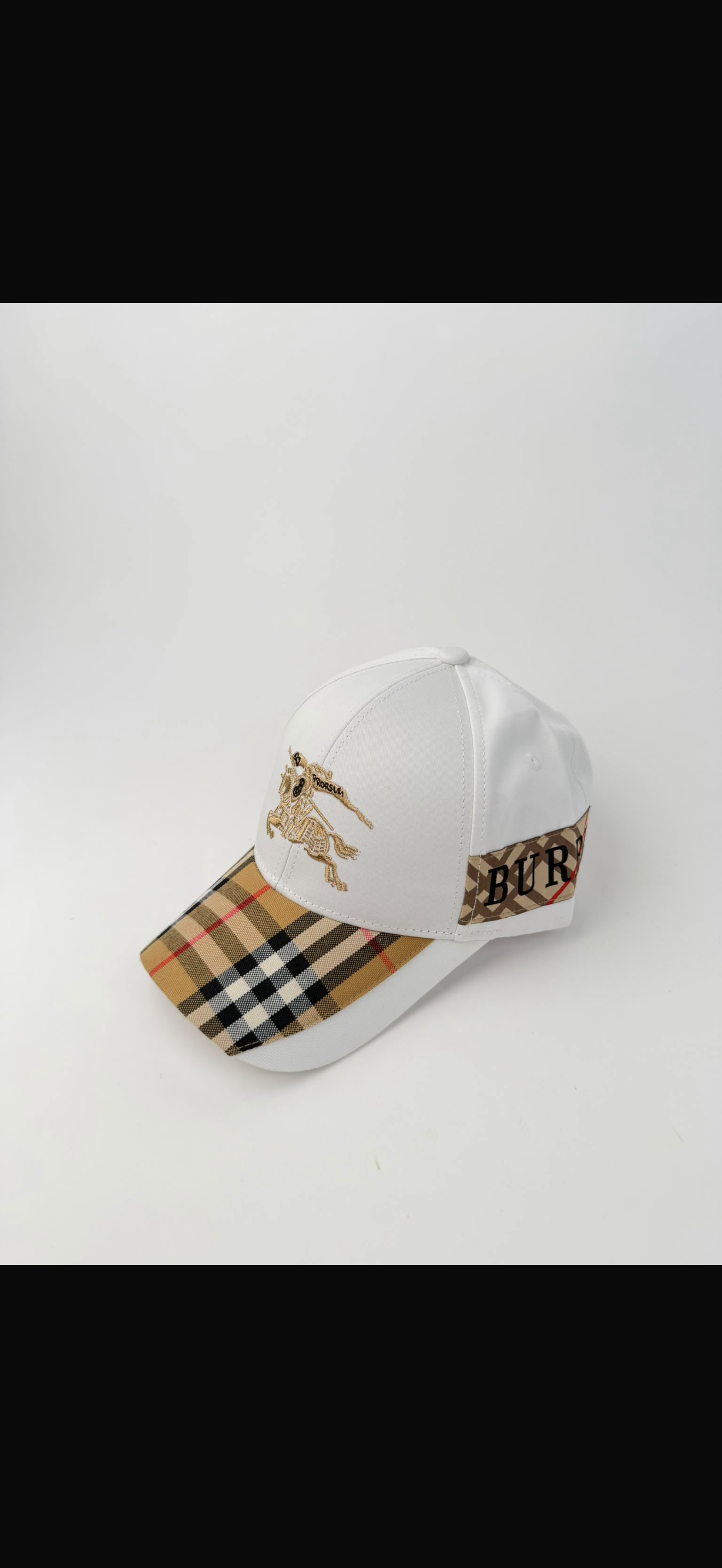 🔥 GORRA BURBERRY EKD WHITE ✅ CALIDAD PREMIUM ‼️ UNIDADES LIMITADAS