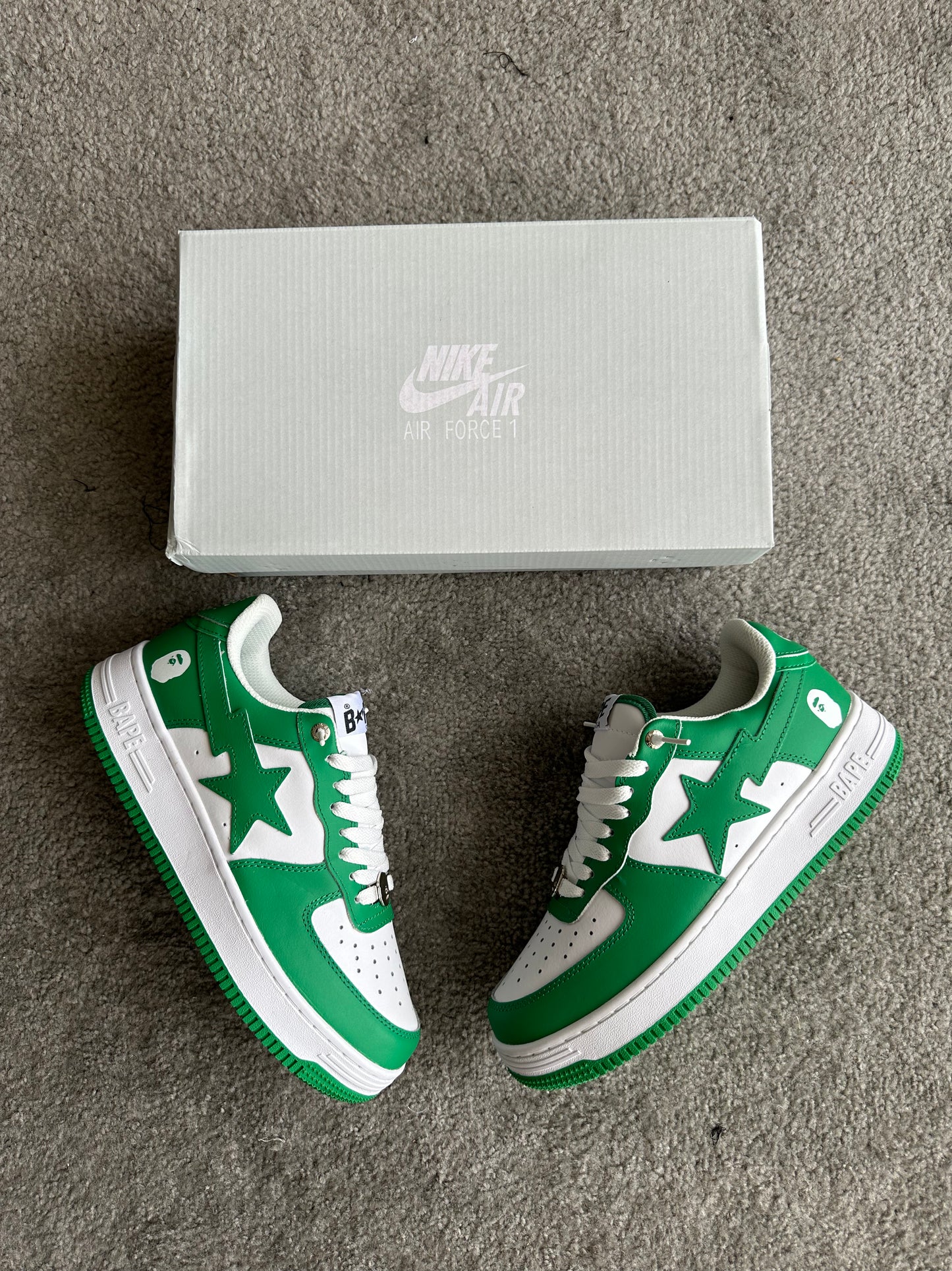 BAPESTA VERDE/BRANCO ⚪️🟢