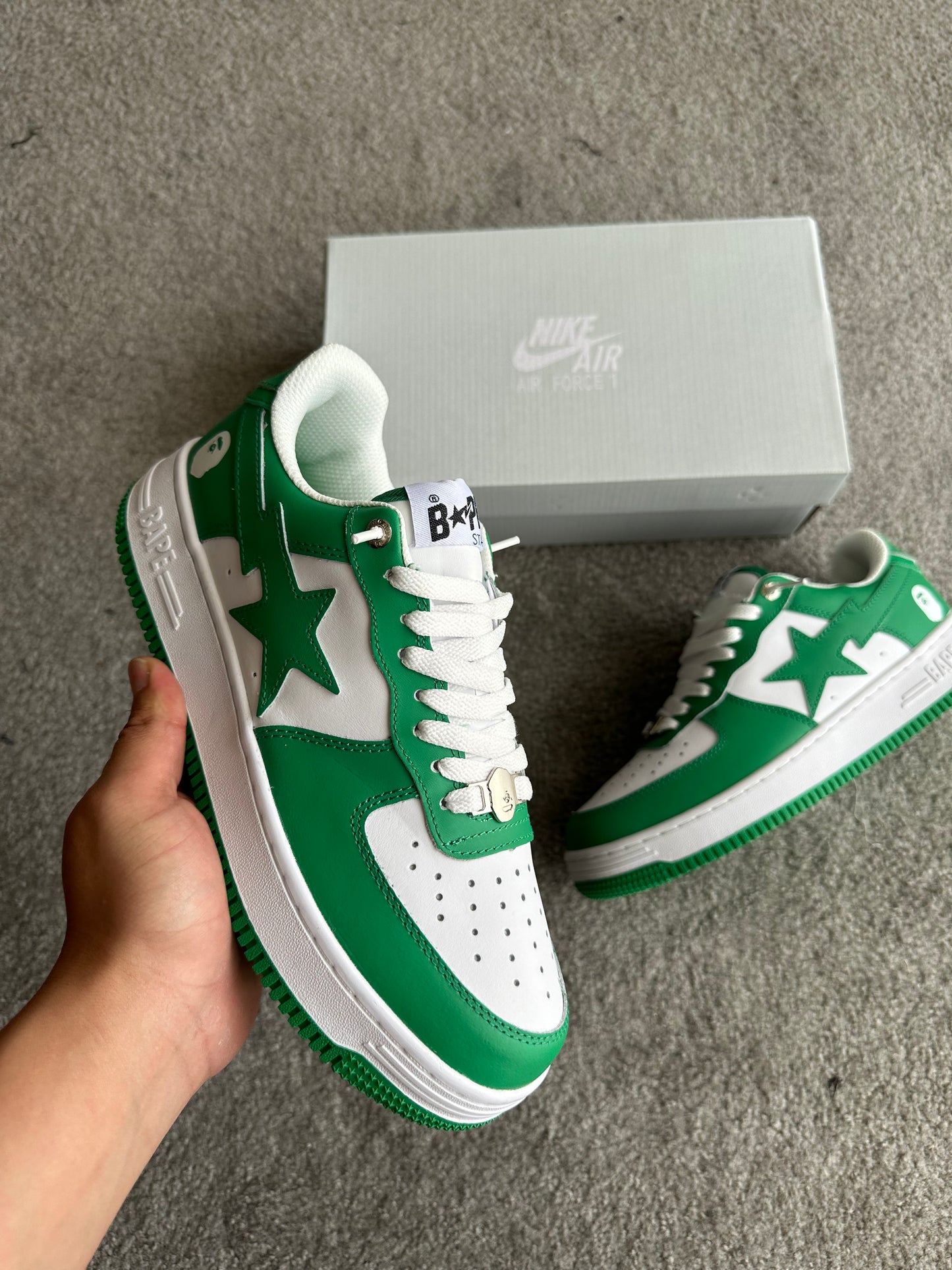 BAPESTA VERDE/BRANCO ⚪️🟢