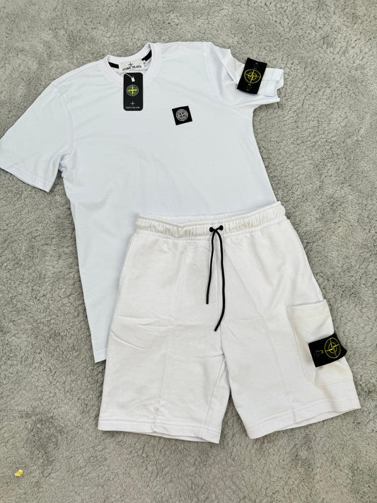 Conjunto Verano STONE ISLAND WHITE 😍 CALIDAD AAA+ ✅ UNIDADES LIMITADAS ‼️
